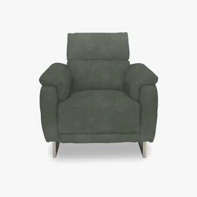 Furniture Village Moet Fabric Power Recliner Chair with Telescopic Headrest - Dexter Fern