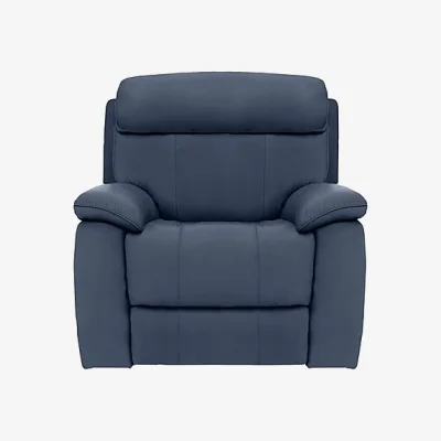 Furniture Village Moreno Leather Armchair - Ocean