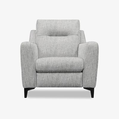 Furniture Village G Plan - Arlo Fabric Power Recliner Chair - Libby Cloud with Ebony Feet