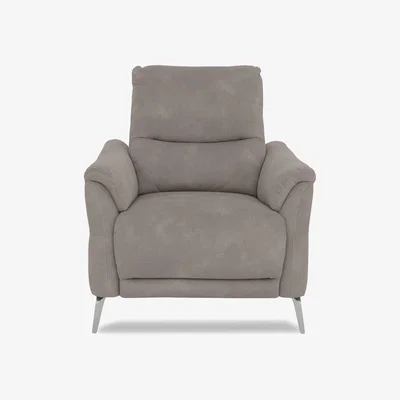 Furniture Village Daytona Fabric Power Recliner Chair with Bluetooth Speaker - Dexter Mocha