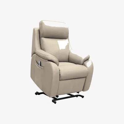 Furniture Village G Plan - Kingsbury Small Leather Lift and Rise Chair - Oxford Mushroom