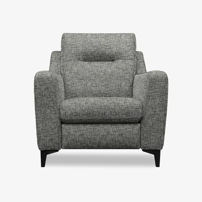 Furniture Village G Plan - Arlo Fabric Chair - Remco Slate with Ebony Feet