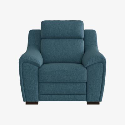 Furniture Village Nicoletti - Tosca Fabric Recliner Armchair with Power Headrests - Blue