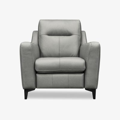 Furniture Village G Plan - Arlo Leather Chair - Texas Charcoal with Ebony Feet