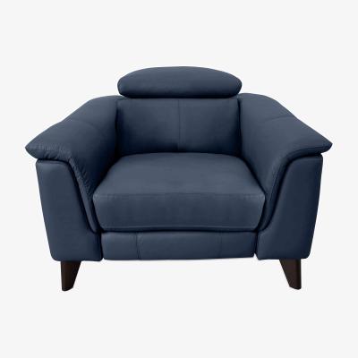 Furniture Village Wade Leather Chair - Ocean