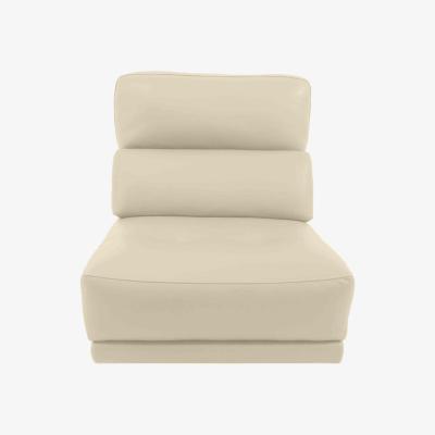 Furniture Village Adama BV Leather Armless Unit - BV Bisque