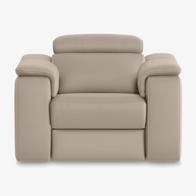 Furniture Village Nicoletti - Canto Leather Armchair - Torello Fango
