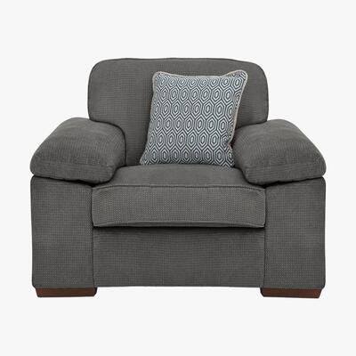 Furniture Village Home Fabric Armchair - Grey
