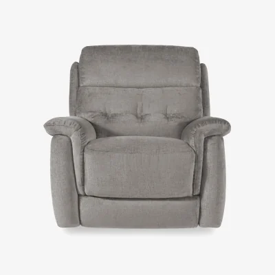 Furniture Village Springer Fabric Power Recliner Armchair - R452 Grey Mist