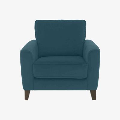 Furniture Village Brondby Fabric Armchair - Lake Green
