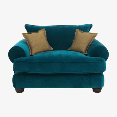 Furniture Village Brianna Classic Back Snuggler Chair - Teal
