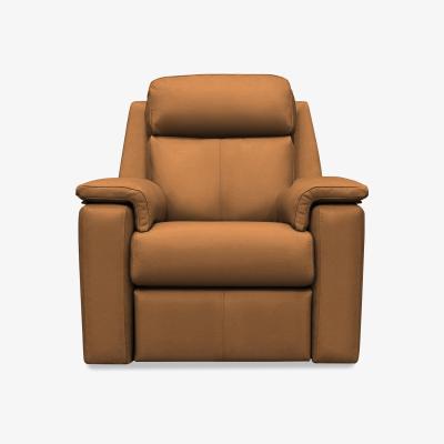 Furniture Village G Plan - Thornbury Leather Chair with Manual Recliner - Cambridge Tan