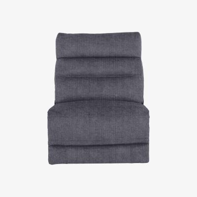 Furniture Village Berlin Fabric Armless Unit - Halifax Gunmetal