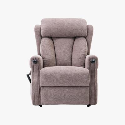 Furniture Village Weyton Fabric Lift and Rise Recliner Armchair - Pink