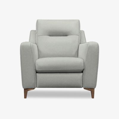 Furniture Village G Plan - Arlo Fabric Chair - Stingray Charcoal with Walnut Feet