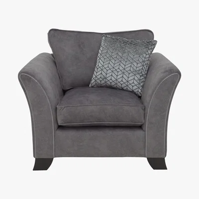 Furniture Village Amora Fabric Armchair - Grey