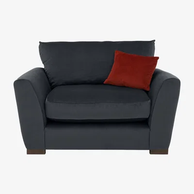 Furniture Village Icon Fabric Snuggler Chair - Black
