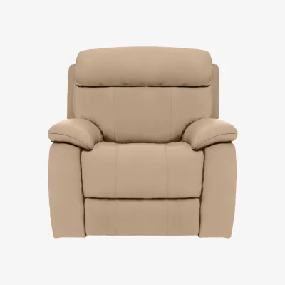 Furniture Village Moreno Leather Armchair - Nude