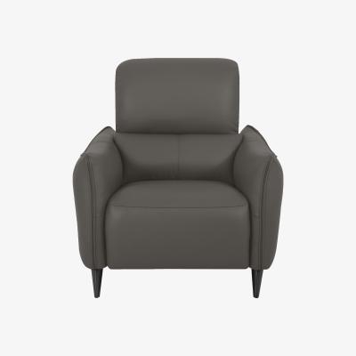 Furniture Village Domicil - Maddox Leather Power Recliner Chair - NN Elephant Grey