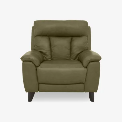 Furniture Village World of Leather - Dreamer Leather Armchair - Olive Green