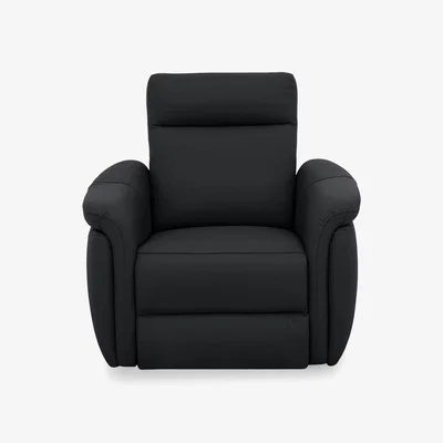 Furniture Village Dublin Leather Armchair - Natural Black Mica