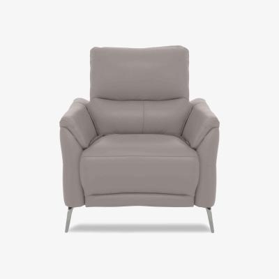 Furniture Village Daytona Leather Chair - Lead Grey