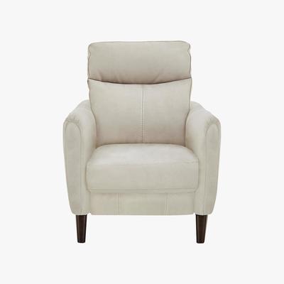 Furniture Village Compact Collection Petit Fabric Battery Recliner Armchair - Beige - By Furniture Village