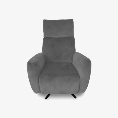Furniture Village Designer Chair Collection Granada Fabric Power Recliner Swivel Chair with Massage Feature - Dove