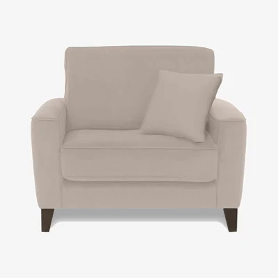Furniture Village Brondby Fabric Cuddle Chair - R32 Light Khaki
