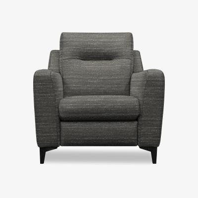 Furniture Village G Plan - Arlo Fabric Chair - Victoria Slate with Ebony Feet