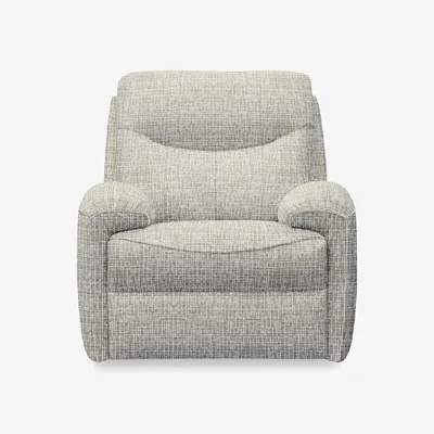 Furniture Village G Plan - Amesbury Fabric Armchair with Power Recliner - Waffle Smoke