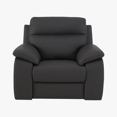 Furniture Village Nicoletti - Pepino Leather Recliner Armchair - Black