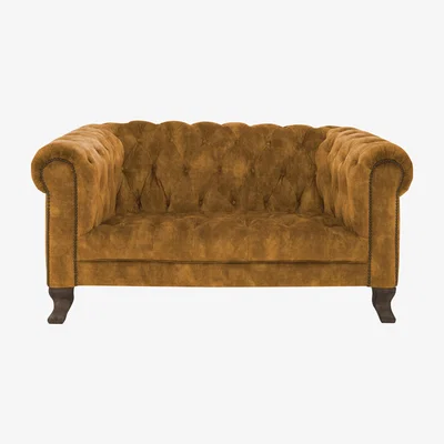 Furniture Village Alexander and James - Camden Collection Hampton Fabric Snuggler - Yellow
