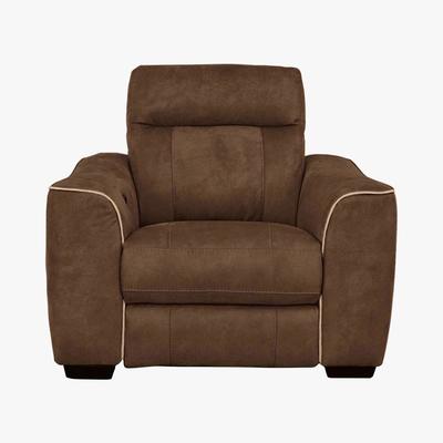 Furniture Village Paloma Fabric Armchair - Brown - By Furniture Village