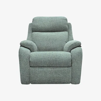 Furniture Village G Plan - Kingsbury Fabric Manual Recliner Armchair - Green
