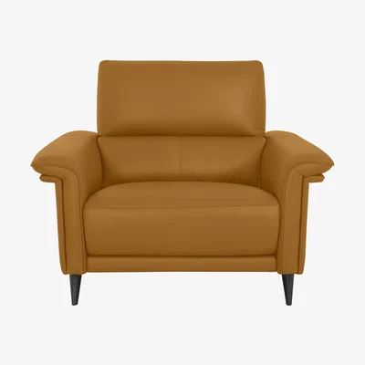 Furniture Village Domicil - Huxley Leather Chair - NP Honey Yellow