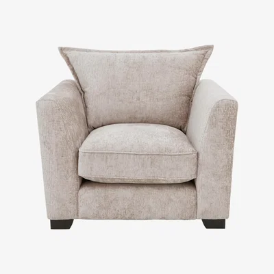 Furniture Village Boutique Lavish Fabric Armchair - Natural