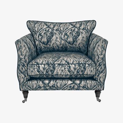 Furniture Village Boutique Chatterley Chair - Canopy Spruce with Ebony Castors