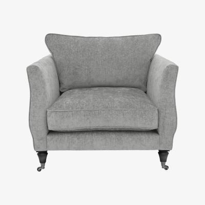 Furniture Village Boutique Chatterley Chair - Bolero Steel with Ebony Castor
