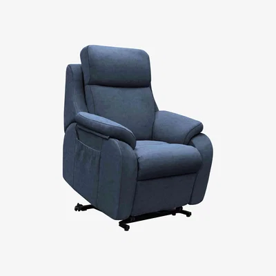 Furniture Village G Plan - Kingsbury Small Fabric Lift and Rise Chair - Stingray Indigo