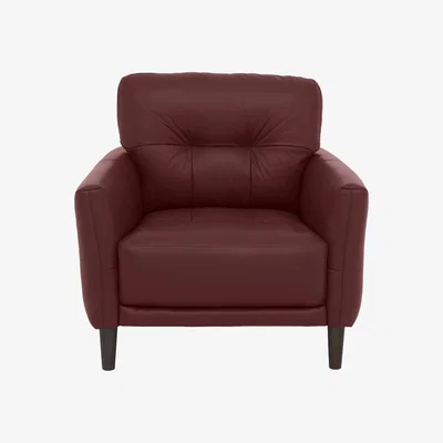 Furniture Village Uno BV Leather Chair - BV Deep Red
