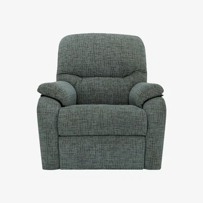 Furniture Village G Plan - Mistral Small Fabric Power Recliner Armchair - Waffle Marine