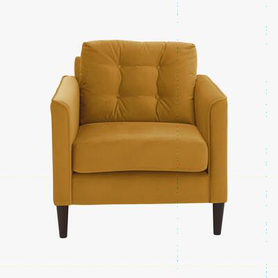 Furniture Village Brick Lane Fabric Armchair - Yellow