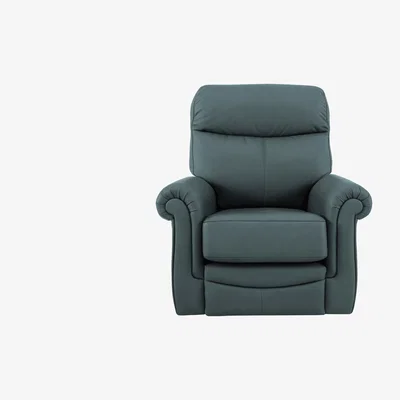 Furniture Village G Plan - Avon NC Leather Armchair - Cambridge Petrol Blue