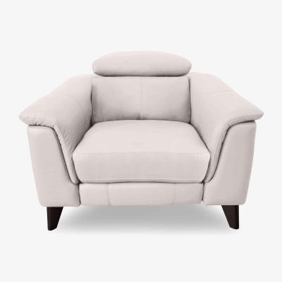 Furniture Village Wade BV Leather Chair - Frost