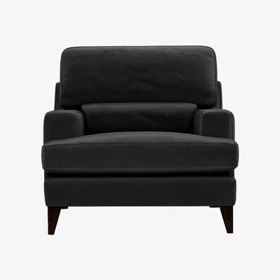 Furniture Village The Lounge Co. - Romilly Fabric Armchair - Liquorice Twirl