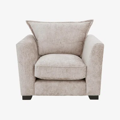 Furniture Village Boutique Lavish Fabric Armchair - Alexandra Natural
