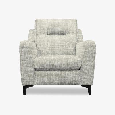 Furniture Village G Plan - Arlo Fabric Chair - Waffle Smoke with Ebony Feet
