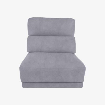 Furniture Village Adama Fabric Armless Unit - Bluish Grey