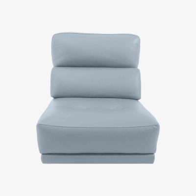 Furniture Village Adama NC Leather Armless Unit - Power Recliner - Pearl Blue